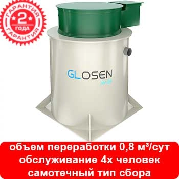 Установка глубокой биологической очистки Glosen 4П