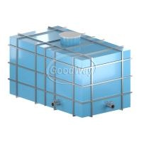 Пластиковая емкость для воды 0,5*0,5*1,0м (наземная, квадратная)