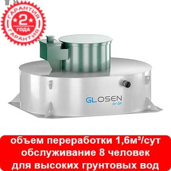 Установка глубокой биологической очистки Glosen 8П мини