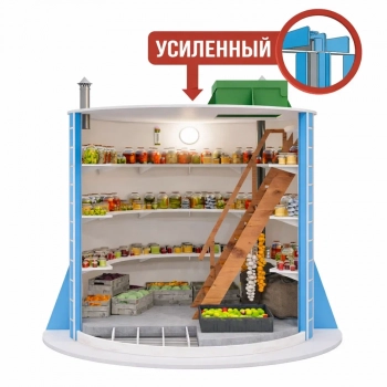Пластиковый погреб ГудВей Круглый 1,7*2м