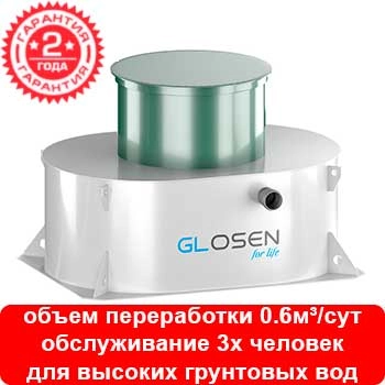 Установка глубокой биологической очистки Glosen 3С мини