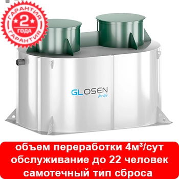 Установка глубокой биологической очистки Glosen 20С