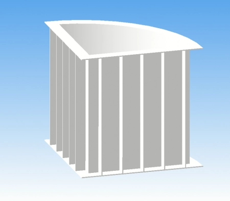 Пластиковая купель 1,1*1,2м (угловая)