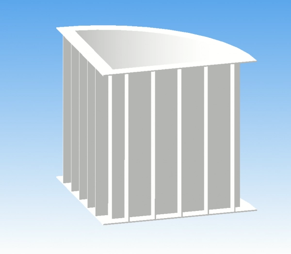 Пластиковая купель 1*1,2м (угловая)