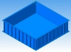 Пластиковая чаша бассейна 2*2*1,5м (прямоугольная)