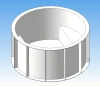 Пластиковая купель 2*1,2м (круглая)